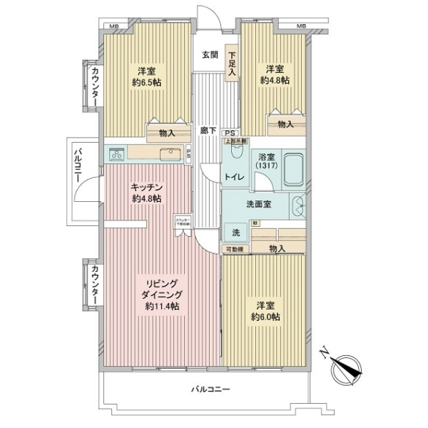 ダイアパレス大宮 間取図