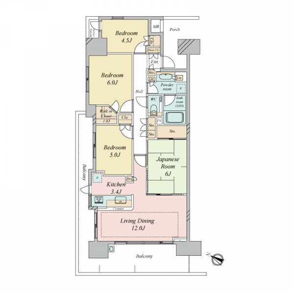 パークスクエア相模大野タワー&レジデンス 間取図