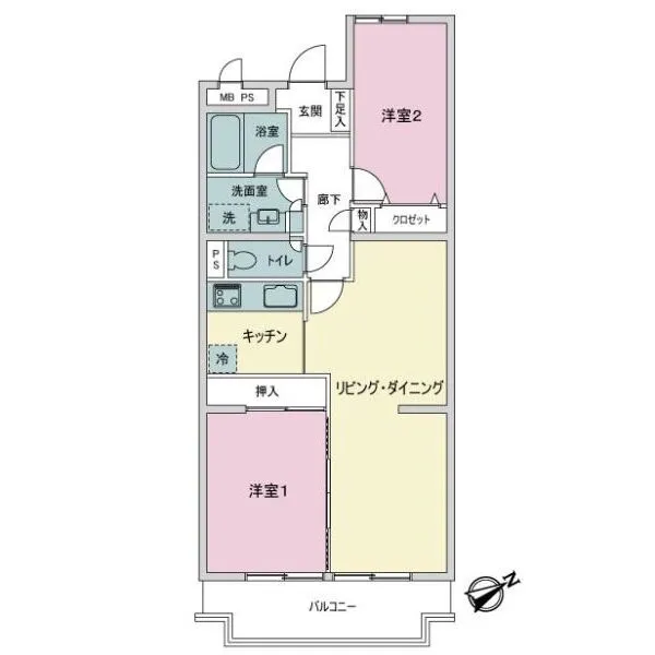 藤和シティコープ東寺尾 間取図