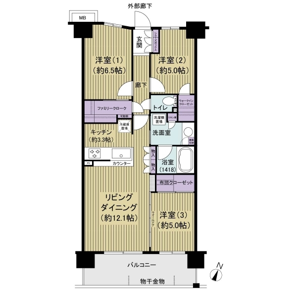 プレイズ船橋北習志野 間取図
