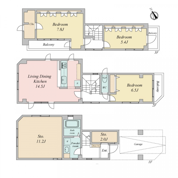 品川区中延５丁目 間取図