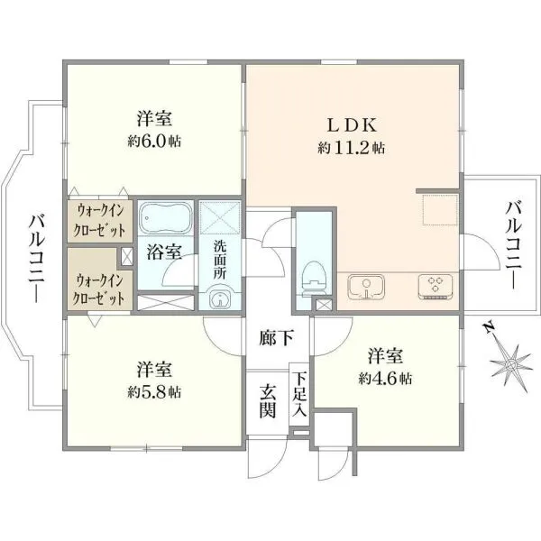 パロス武蔵野 間取図
