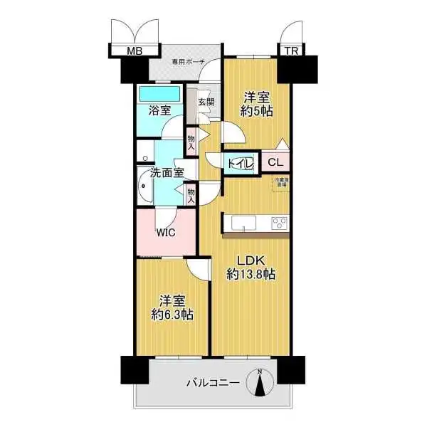 アドリーム布施 間取図