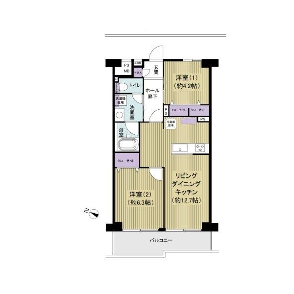 マンハイム白鳥 間取図
