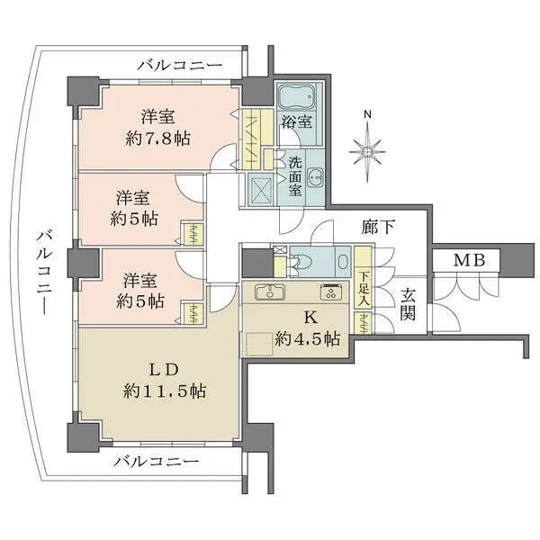 ＯＡＰレジデンスタワー東館 間取図