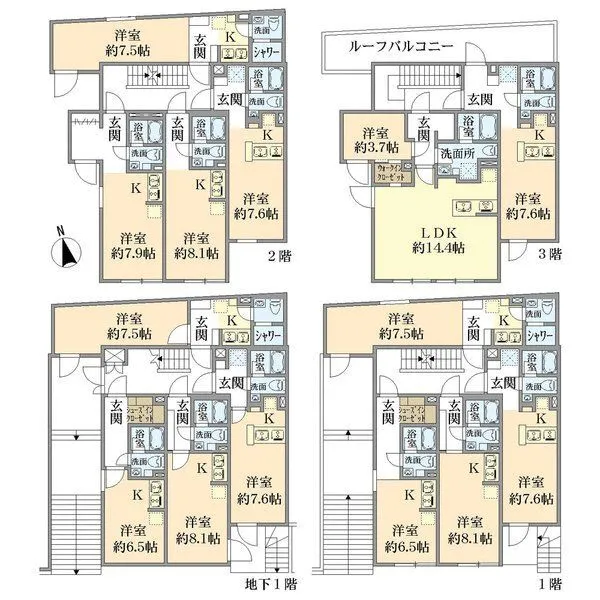 レクス白金台 間取図