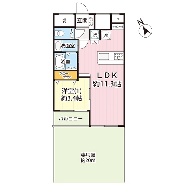 エスカイア西荻窪 間取図