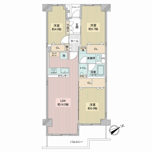ガーデンプラザ柴又弐番館 間取図