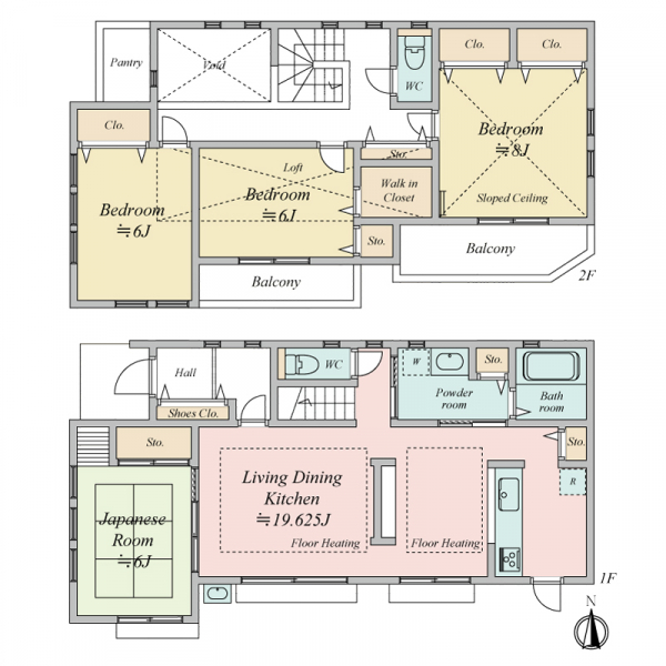 町田市南つくし野１丁目 間取図