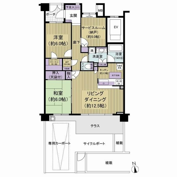 藤和シティホームズ松戸 間取図
