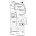ライオンズシティ神楽坂 間取図