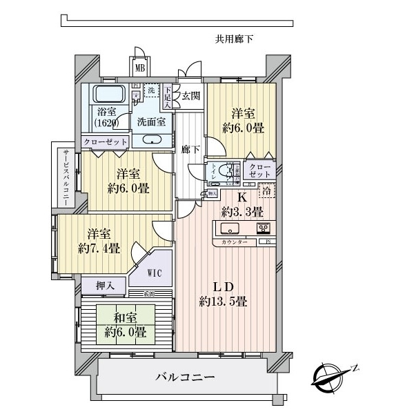 エスリード京都山科 間取図