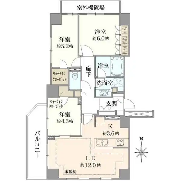 ルフォン船堀 間取図