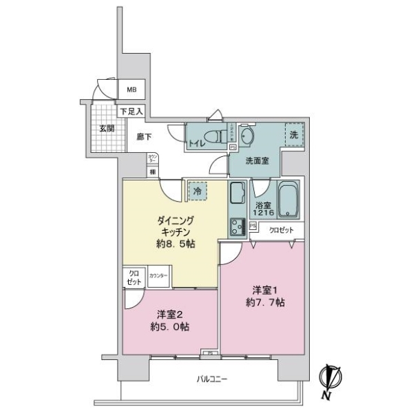 エクセルシオール錦糸町 間取図
