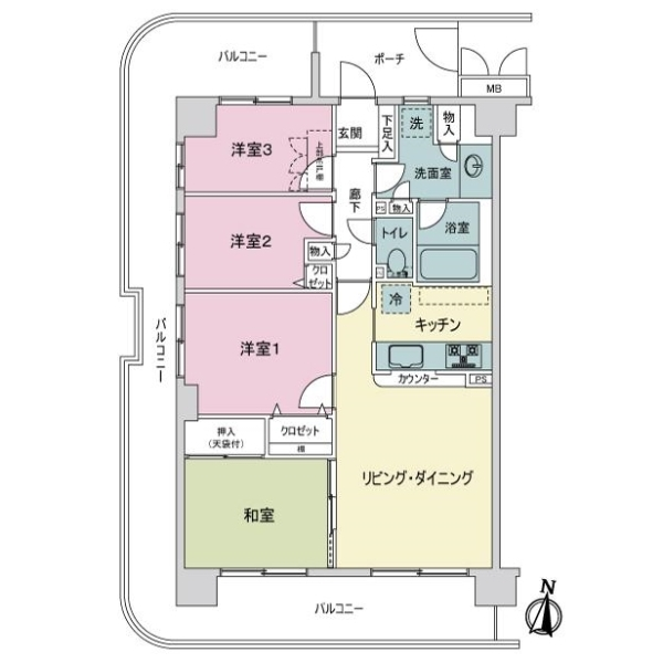 モア・ステージ大和ライラックの街 間取図