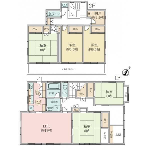 横浜市旭区市沢町 間取図