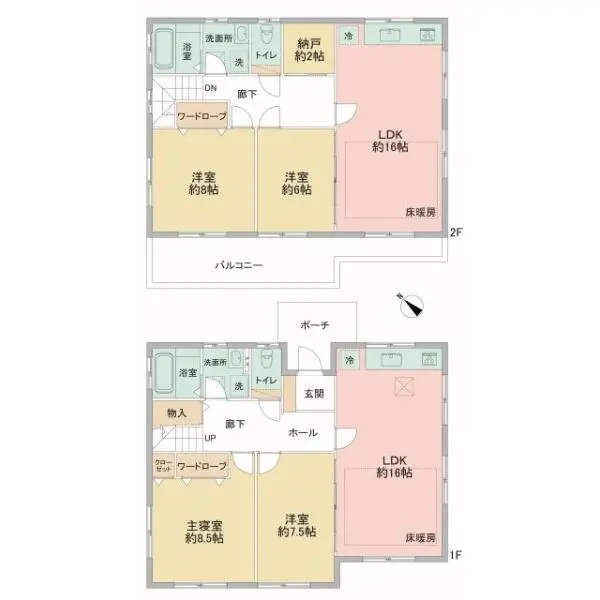 千葉市美浜区真砂５丁目 間取図