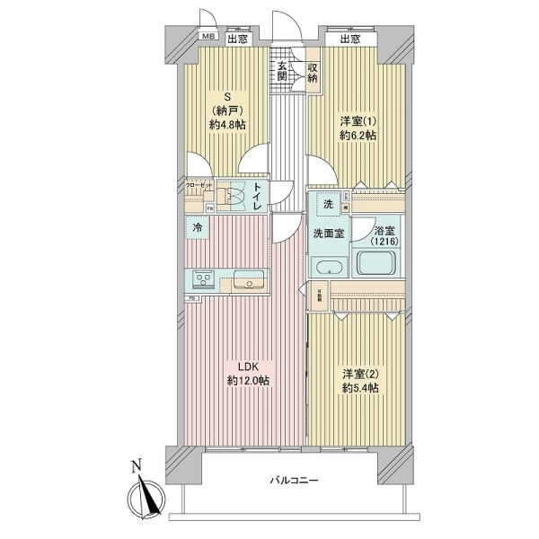 クレストフォルム田町ベイフロントスクエア 間取図