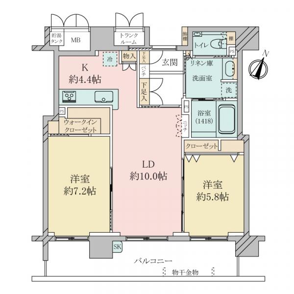 エルグレース神戸三宮タワーステージ 間取図