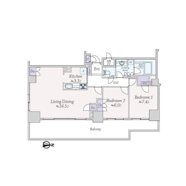 東陽町セントラルタワー 間取図