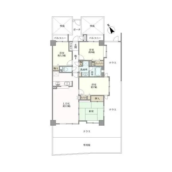 ダイアパレス白鳥公園西 間取図