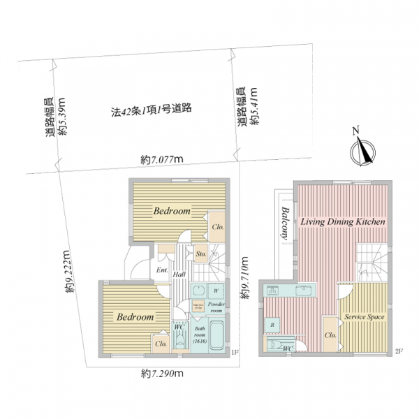 川崎市幸区戸手２丁目 間取図