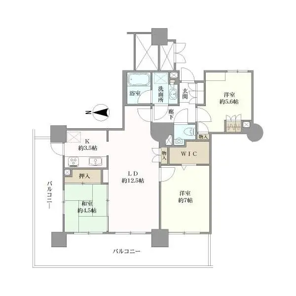 コムズシティ野江 間取図