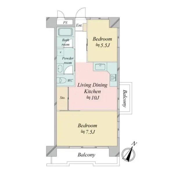 豊島園パークマンション 間取図