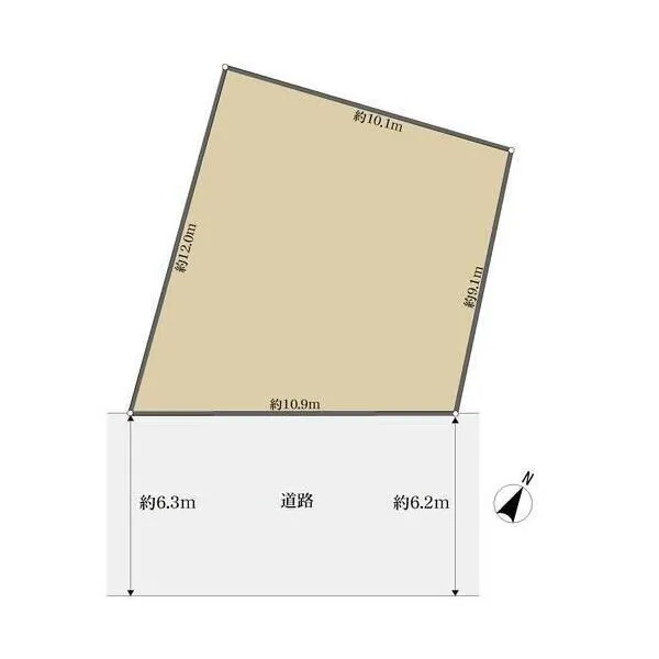 世田谷区上野毛1丁目 区画図