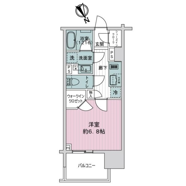 オープンレジデンシア名古屋駅ＴＨＥ　ＣＯＵＲＴ 間取図