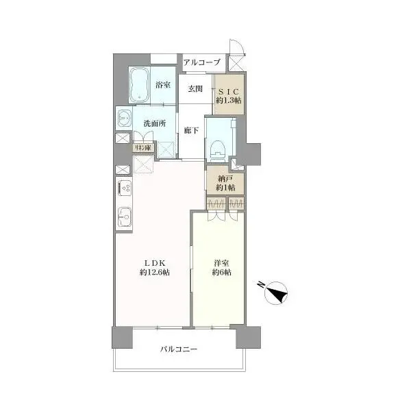 マスターズマンション苦楽園中楽坊 間取図
