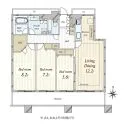 TOKYO SEA SOUTH ブランファーレ 間取図