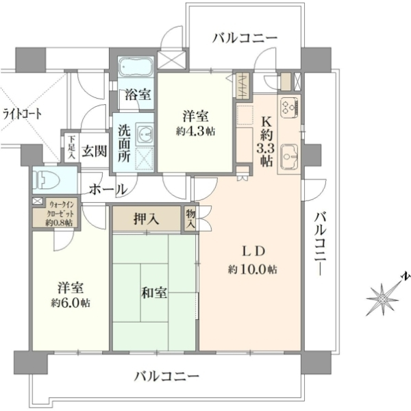 アーベイン和光アーバンコート 間取図