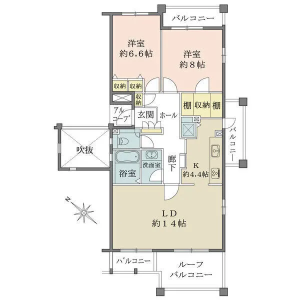 レーベンスガルテン長池II 間取図