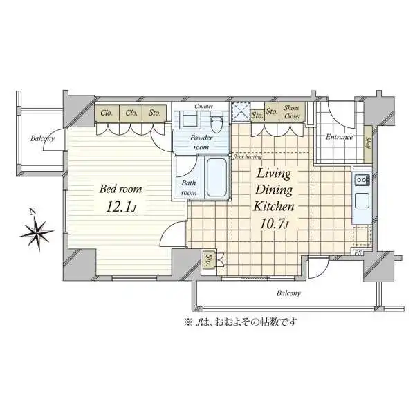 アクシア麻布 間取図