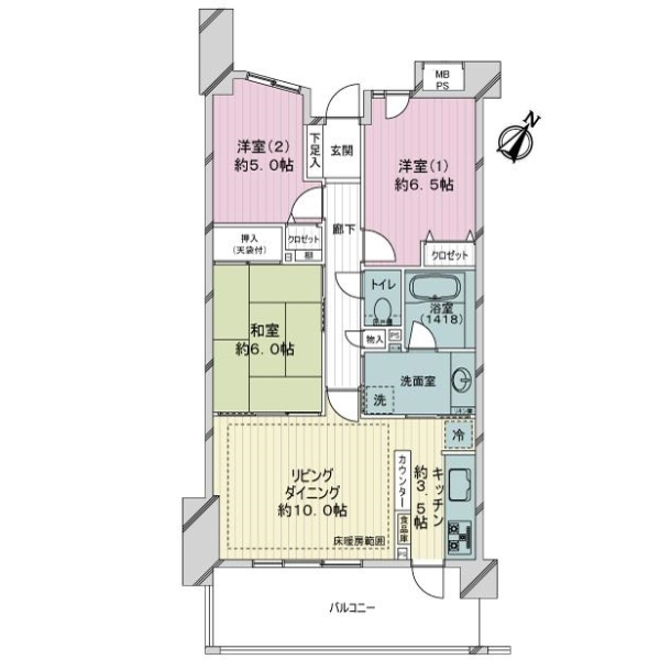 ライオンズガーデン豊田 間取図