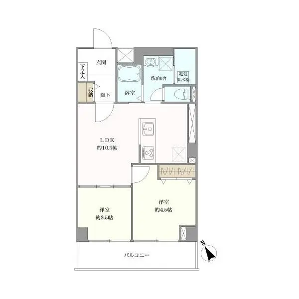 ネオコーポ第２お花茶屋 間取図