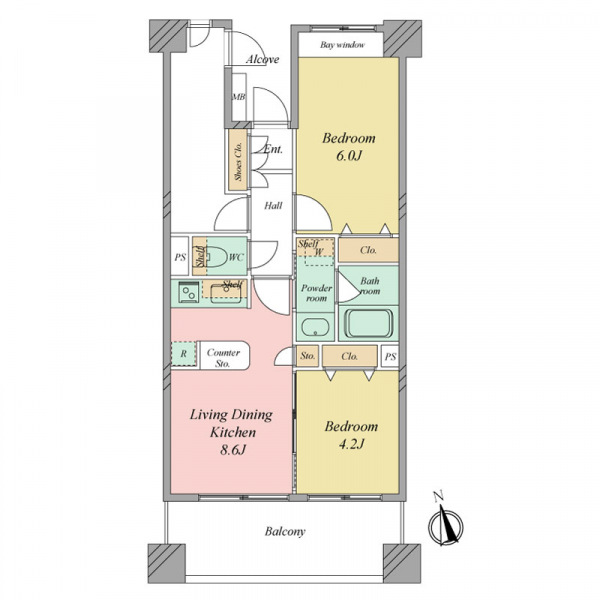 ルモンド恵比寿 間取図