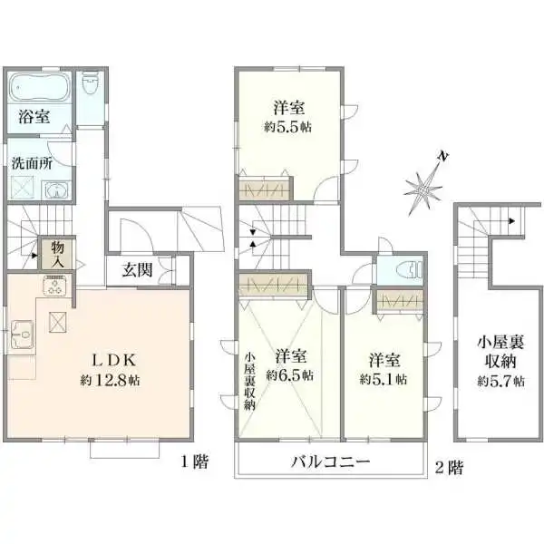 東村山市青葉町３丁目 間取図