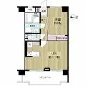 オーブラン中津 45.10m2、1LDK、