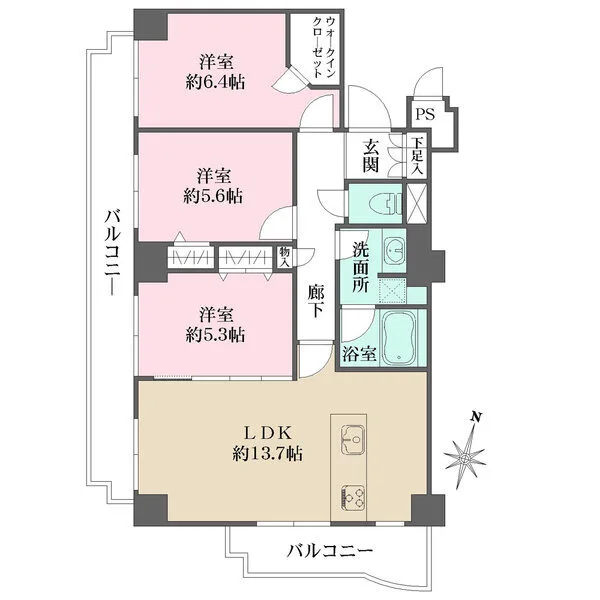 エクセーラ住吉 間取図
