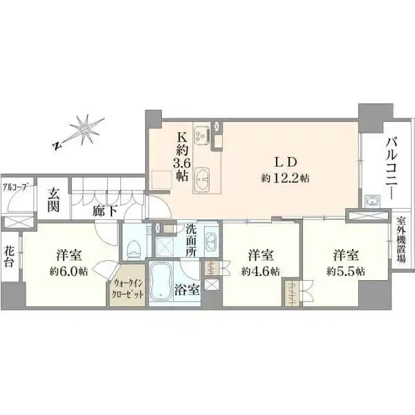 プラウド荻窪五丁目 間取図