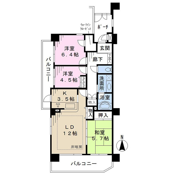 ヴェント蘇我エミネンテ・ガーデン 間取図