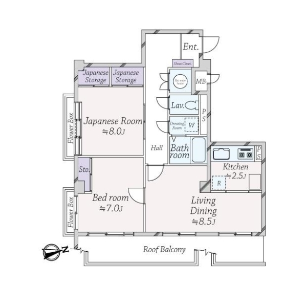 中銀堀ノ内マンシオン 間取図