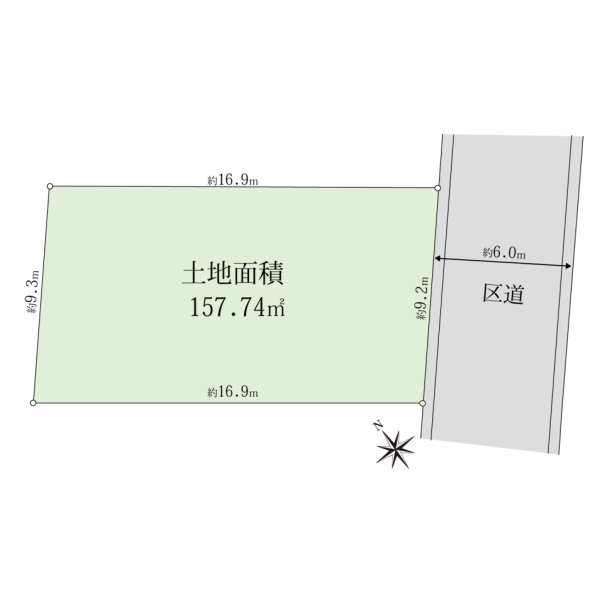 世田谷区野沢３丁目 区画図