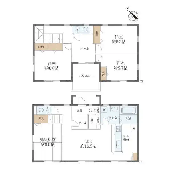 柏市高柳 間取図