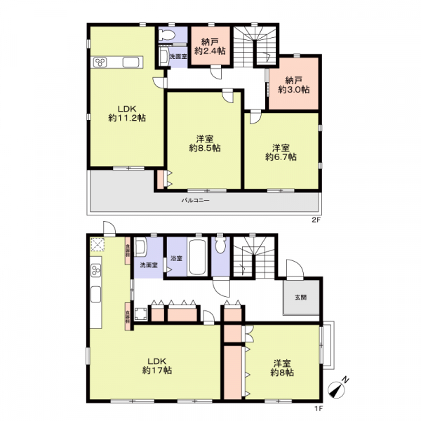 さいたま市桜区西堀６丁目 間取図