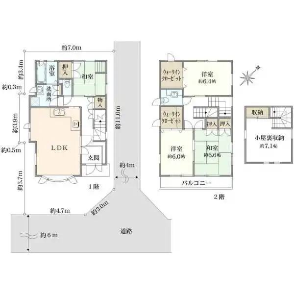 板橋区成増３丁目 間取図