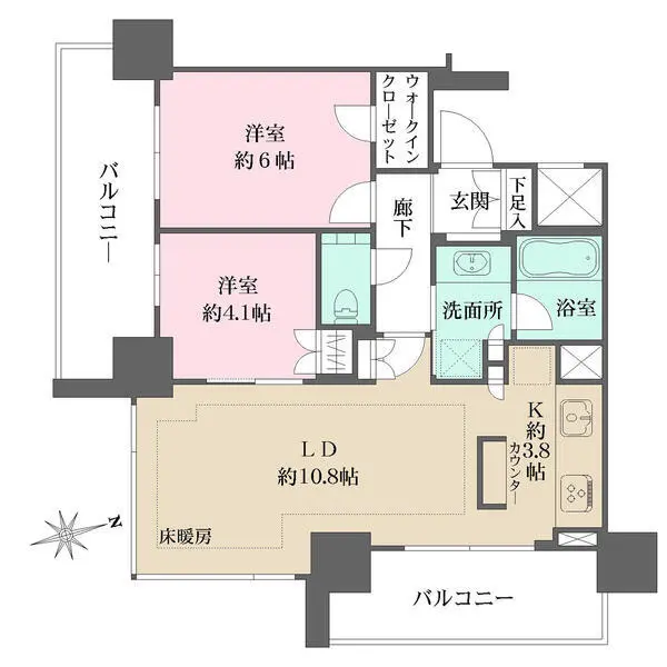 アトラスタワー五反田 間取図