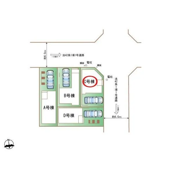 川崎市川崎区藤崎１丁目 区画図（C号棟）